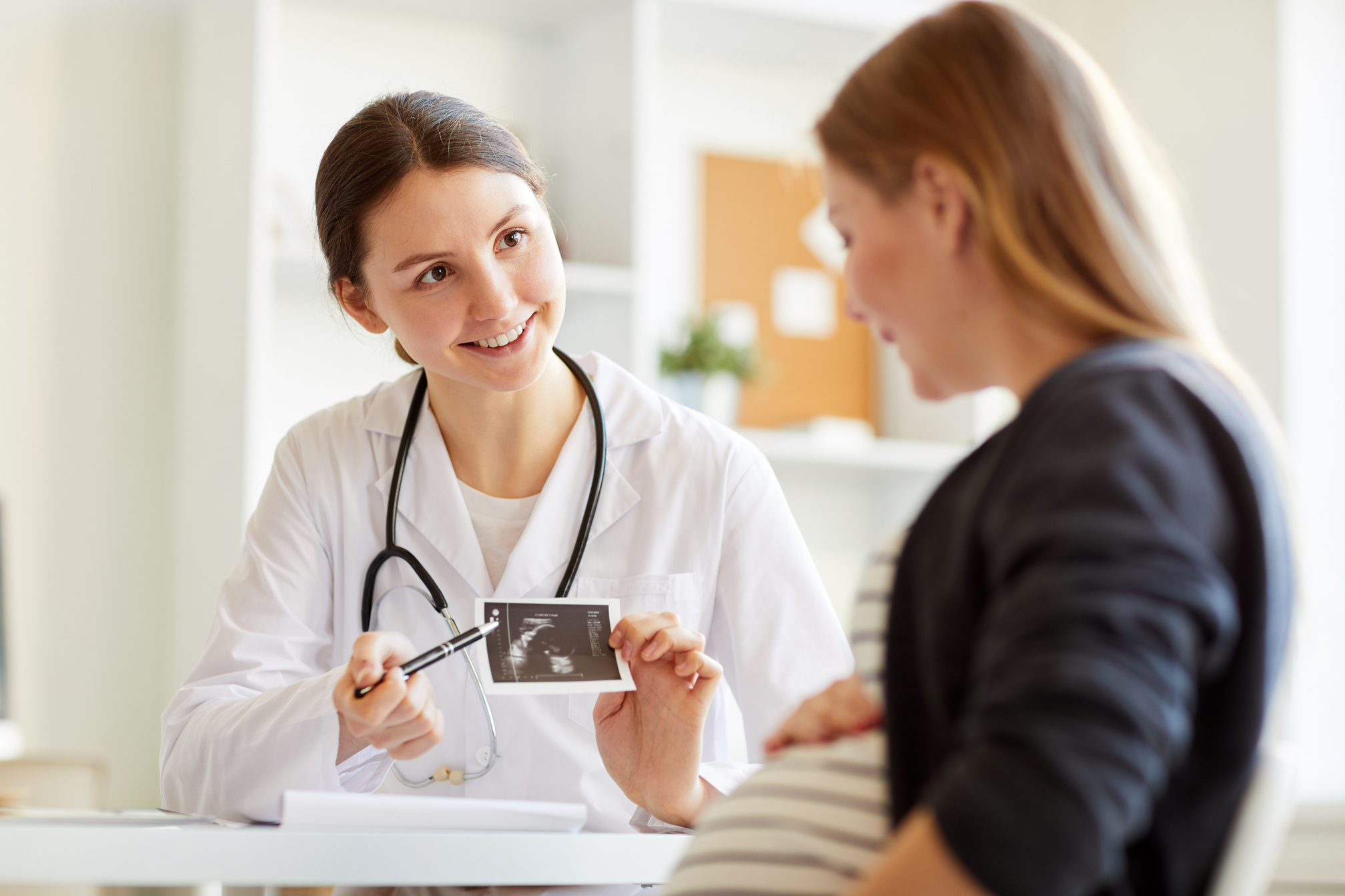 Obstetrician Showing Ultrasound Picture